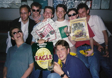 Us lot at Wolverhampton Station after the CAMRA Wolverhampton Beer Festival 1997
